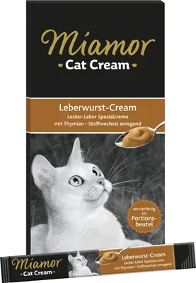 Produktbild von Miamor Cat Confect Leberwurst-Cream 6x15g