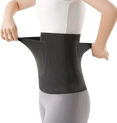 Immagine prodotto di INF Cintura termica di supporto per la vita con tasche Nero XL