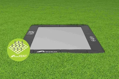 Productafbeelding van Akrobat Primus Flat to the ground Trampoline 380x250 Zwart