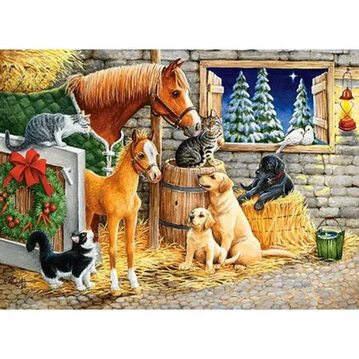 Image de Castorland Gathering Friends, puzzle 300 pièces