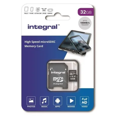 Produktbild von Integral Micro-Sdhc V10 100Mb/S 32Gb