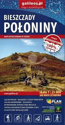 Zdjęcie produktu dla Bieszczady połoniny 1:25 000