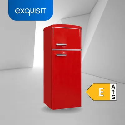 Produktbild von Exquisit Retrokühlschrank RKGC270-45-H-160E rot | Standgerät | 206 l Volumen | rot