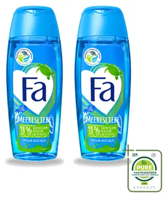 Image de 2 gels douche Fa "Meeresliebe Fresh" - 250 ml - Pack économique - 2 pièces