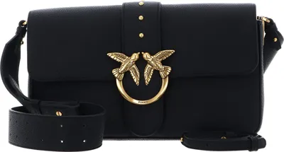 Produktbild von PINKO Umhängetasche Love One Classic Slouchy FL Nero - Antique Gold schwarz