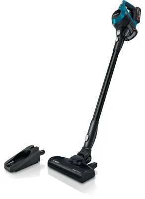 Produktbild von Bosch Serie 6 BBS611LAG, 2-in-1-Stabstaubsauger, Beutellos, Blau, 0,3 l, Rechteckig, Trocken