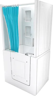 Produktbild von Seniorendusche und Sitzwanne Kombination Wanne mit Tür S02D-A-L 78x100x205cm