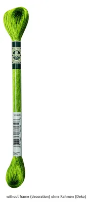 Produktbild von DMC Nić do haftowania Mouline Satin 1008F -471, 6-faden, 8 Meter