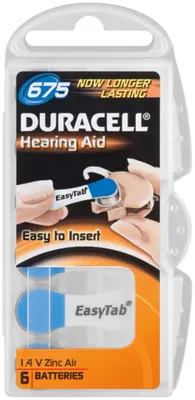 Produktbild von Duracell DA675 Hörgerätebatterie 1,4 V