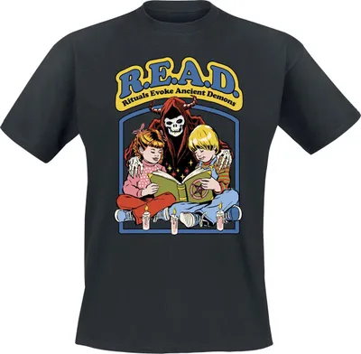 Produktbild von Steven Rhodes T-Shirt Herren R.E.A.D schwarz M