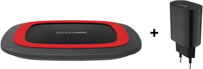 Image de RealPower FreeCharger-10 schw./rot, Ladestation sans fil Qi