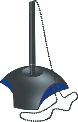 Produktbild von Kugelschreiberständer Delta schwarz/blau Packung mit 10 Stück