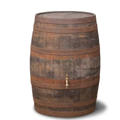 Produktbild von Regenfass Whiskey 195 Liter wiederverwendbar gebürstet