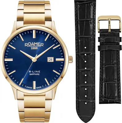 Image de Ensemble pour homme ROAMER 718833 48 45 71, bleu foncé, style classique, édition limitée