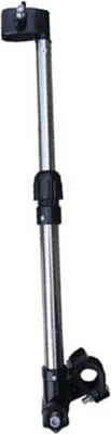 Produktbild von Stuttg Regenschirmhalter, verstellbar, für Kinderwagen, Fahrrad und Rollstuhl, aus Edelstahl und Kunststoff, 30,5 cm bis 49 cm