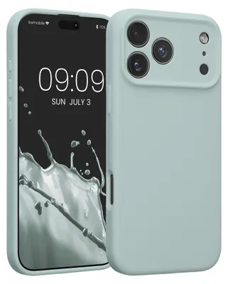 Produktbild von kwmobile Hülle kompatibel mit Apple iPhone 17 Pro Max - Hülle Silikon gummiert - Handyhülle - Handy Case in Cool Mint