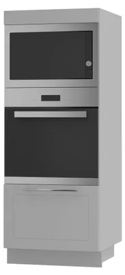 Produktbild von Backofenschrank KVANTUM Vollauszug 60cm Korpus- & Frontfarbe wählbar (Q-D5AA/60/154),dust grey matt,grau