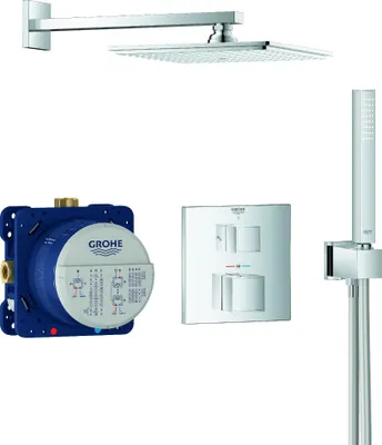 Produktbild von Grohe UP-Duschsystem CUBE GROHTHERM mit Rainshower Allure 230 chrom
