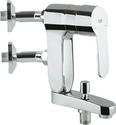 Immagine prodotto di Grohe Eurostyle Cosmopolitan Vertica Mitigeur monocommandé pour bain, saillie 120mm, montage mural, 23302000, 23302000