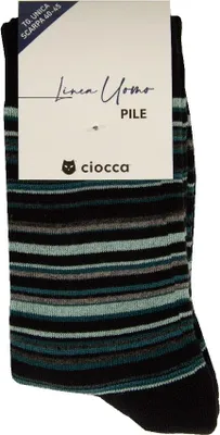 Obrázek produktu pro Pánské ponožky CIOCCA, pár teplých a měkkých krátkých ponožek z fleece, č. výrobku 664/1, velikost 40–45, 9 % polyamid, 1 % Elastan, 90 %.Polyakryl
