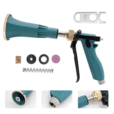 Produktbild von Verstellbare Gartenbrause, Garten Handbrause, Multifunktionsbrause, Gartenspritze, regelbarer Wasserdurchfluss