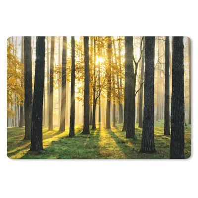 Produktbild von MuchoWow® Mauspad Mousepad Wald - Sonne - Bäume - Gras - Landschaft - Natur 27x18 cm - Mousepads - Maus Mat - Pad - Mausunterlage - Büroartikel - Desk Matten