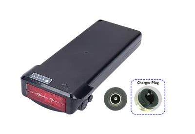 Productafbeelding van E-bike pedelec 36V 11.6Ah/418Wh lithium-ion accu, elektrische fietsaccu voor bagagedrager. Lithium-ion 36V 11600mAh