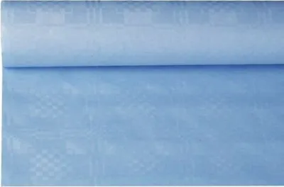 Produktbild von Papstar Papiertischtuch mit Damastprägung 8 m x 1,2 m hellblau, 12 x 1 Rolle