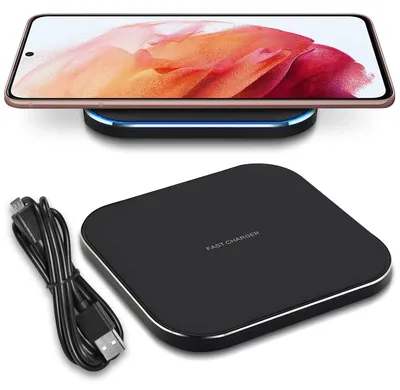 Produktbild von QI Ladegerät für Samsung Galaxy S25 S24 S23 S22 Plus Ultra kabellos Ladestation
