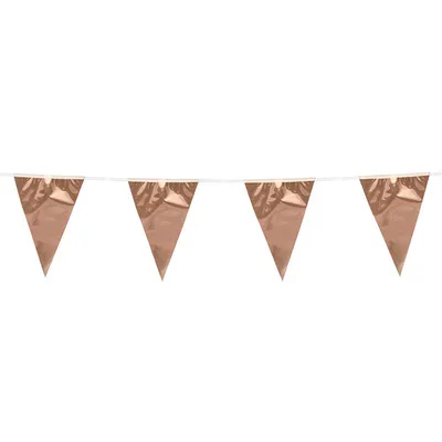 Produktbild von Wimpelkette PE 30x20cm L: 10m | Metallic Roségold