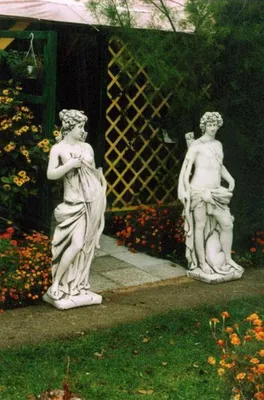 Image de Statue romaine Statue pierre tombale Statues sculptures jardin 140cm