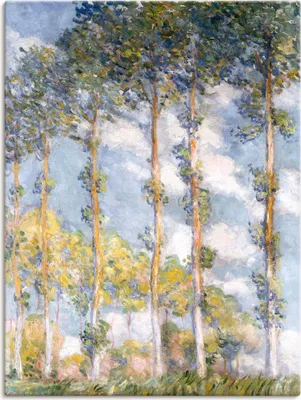 Produktbild von ARTland Leinwandbild Pappeln. 1881 Größe: 90x120 cm