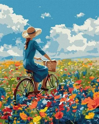 Produktbild von Malen nach Zahlen – Reise durch die Blumen 40 x 50 cm – Ideyka