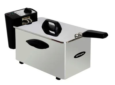 Produktbild von Orbegozo FDR 25, Fritteuse, 2,5 l, Einzelbild, Edelstahl, Drehregler, 2000 W