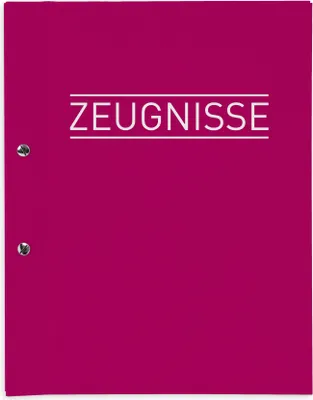 Produktbild von itenga Zeugnismappe A4 mit Schraubverschluss magenta pink