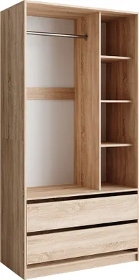 Obrázek produktu pro Vicco Šatní skříň Elmo, 100 x 200 cm se 2 zásuvkami, Sonoma