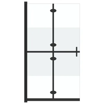 Produktbild von vidaXL Faltbare begehbare Duschwand Halbmattiertes ESG-Glas 120x190 cm