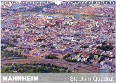 Produktbild von Mannheim - Stadt im Quadrat (Wandkalender 2025 DIN A4 quer), CALVENDO Monatskalender