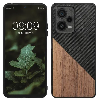 Produktbild von kwmobile Hülle kompatibel mit Xiaomi Redmi Note 12 Pro+ 5G / Note 12 Pro Plus 5G - Handyhülle - Handy Schutzhülle - Smartphone Cover - Dunkelbraun