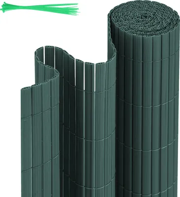Image de TolleTour Tapis de protection visuelle PVC Clôture anti-vent pour jardin balcon et terrasse, vert 0,8 x 4m
