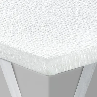 Matratzentopper 160x200 cm, 5 cm, Gel-Visco-Schaum, rutschfest, weiß