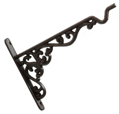 Gusseiserne Wandhalterung für Hängepflanzen, 25x18x2 cm