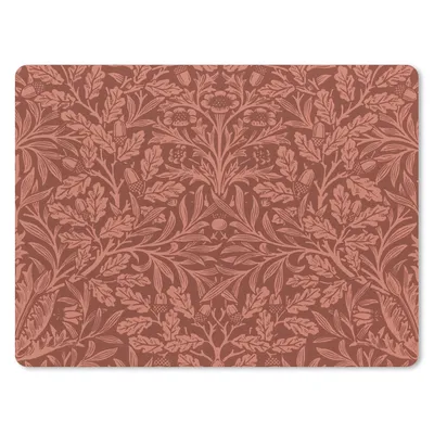 Produktbild von MuchoWow® Mauspad Mousepad Blätter - Pflanzen - Morris - Braun 23x19 cm - Mousepads - Maus Mat - Pad - Mausunterlage - Schreibtischunterlage - Mauspad