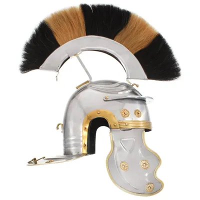 Obrázok produktu pre vidaXL Rímsky vojak Helma Antique Replika pre LARP Silver Steel