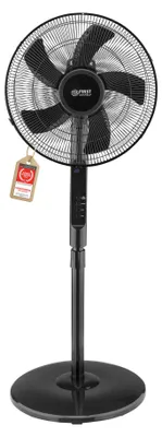 Produktbild von TZS First Austria - Turmventilator mit Fernbedienung 45W - 135cm Standventilator - 3 Stufen, sehr leise - Luftkühler, 100° Oszillation, Timer, Display - Schwarz
