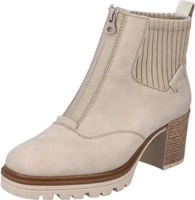 A single beige boot is shown against a white background.