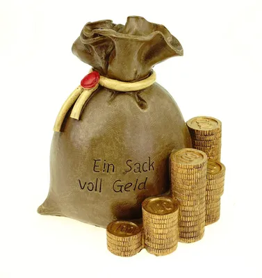 Produktbild von Spardose Geldsack 14 cm Polyresin UDO Schmidt Sparschwein Geld sparen