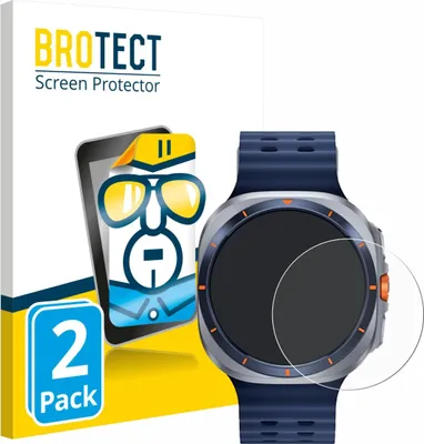 Produktbild von 2x Für Samsung Galaxy Watch Ultra 2 (47 mm) Schutzfolie BROTECT Displayschutz Display Schutz Folie Klar Transparent