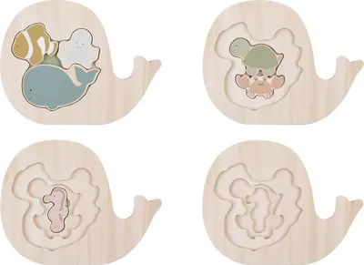 Produktbild von Jabadabado Korallenpuzzle Beige  Beige One Size