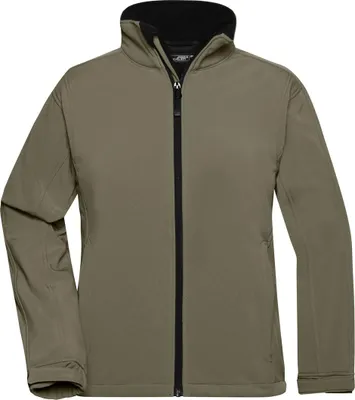 Produktbild von James & Nicholson Softshelljacke Damen JN137 Gr. XL olive